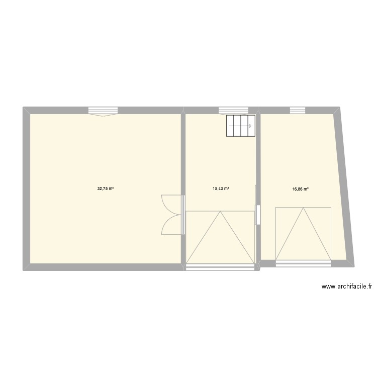 plan rdc initial. Plan de 8 pièces et 121 m2