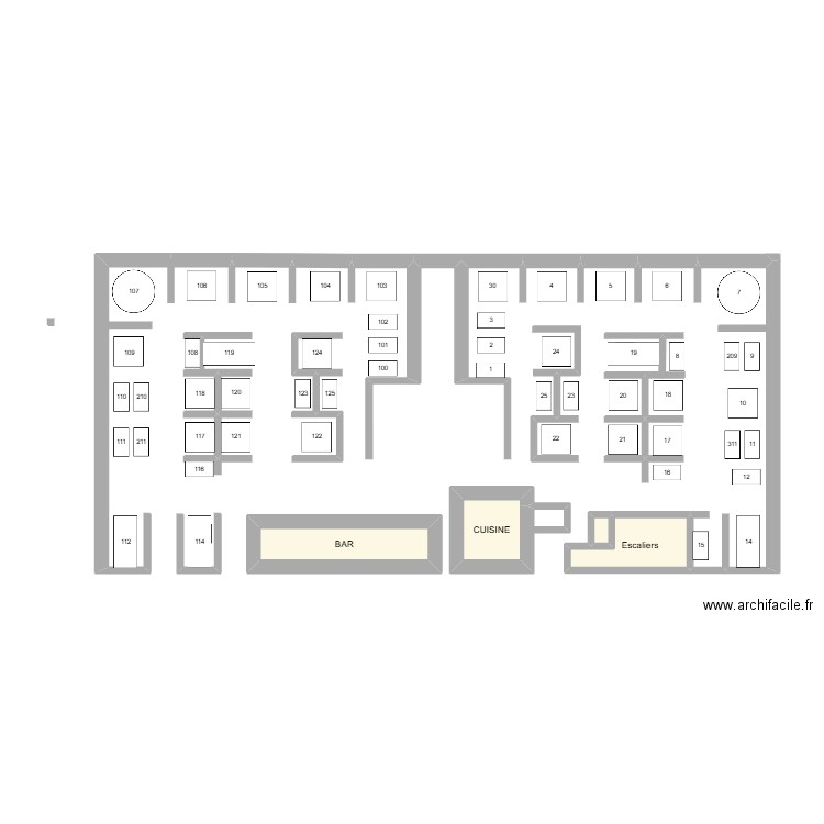 MIONS2. Plan de 4 pièces et 5 m2