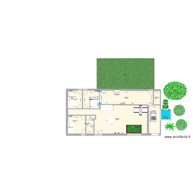 chef doeuvre00. Plan de 8 pièces et 113 m2