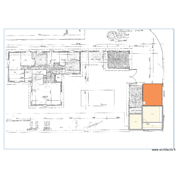 BISCA 1/100. Plan de 3 pièces et 37 m2