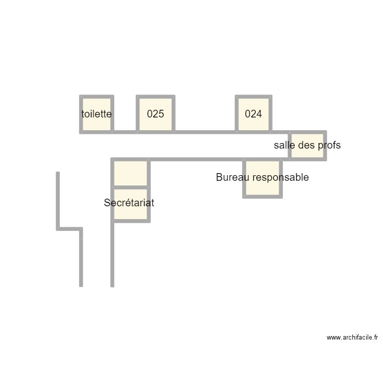 plan bts . Plan de 7 pièces et 2 m2