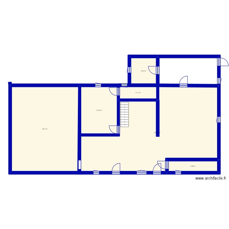 plan rch1. Plan de 6 pièces et 172 m2