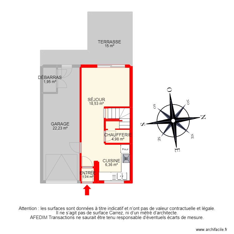 BI18693. Plan de 21 pièces et 126 m2