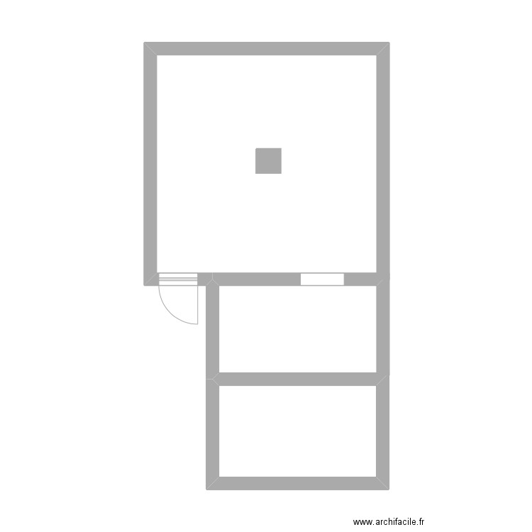 cave. Plan de 1 pièce et 6 m2