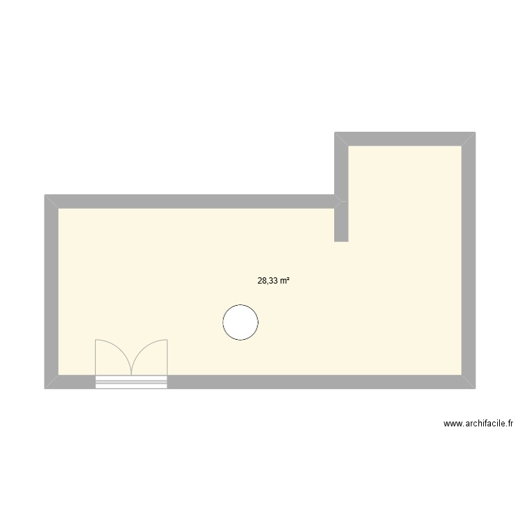 PLAN MAISON. Plan de 1 pièce et 28 m2