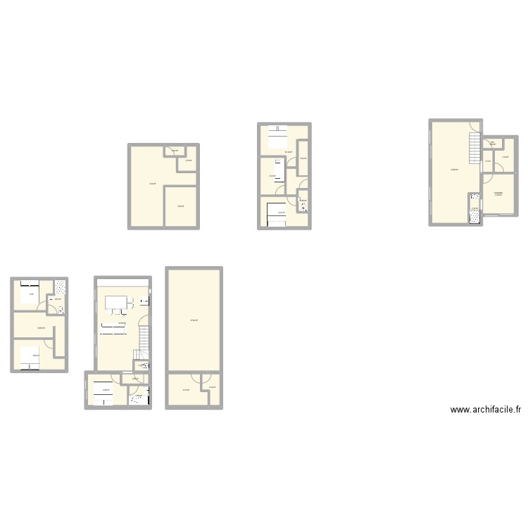 Maison Papaye 1. Plan de 27 pièces et 254 m2