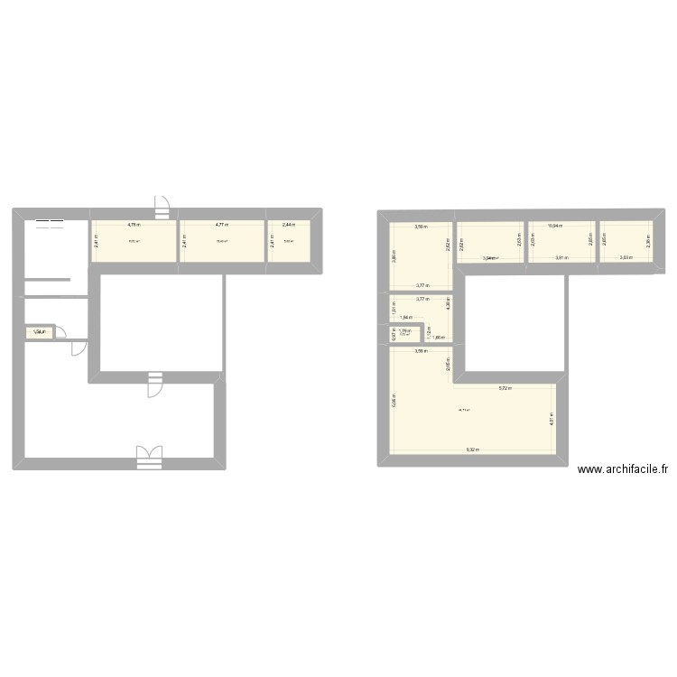 Projet maison V2. Plan de 5 pièces et 139 m2