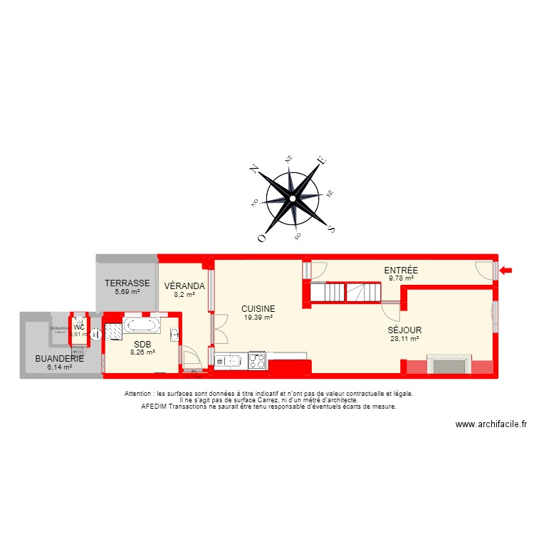 BI 23562 - . Plan de 35 pièces et 223 m2