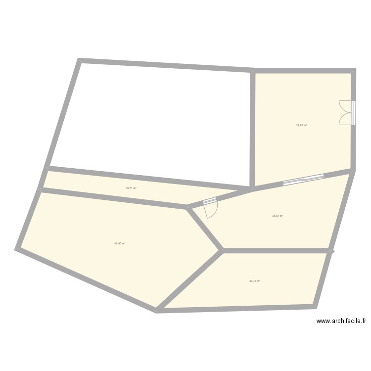 plan psiculture. Plan de 5 pièces et 140 m2