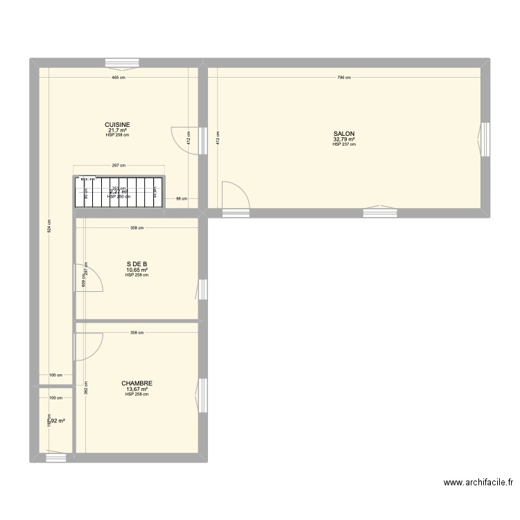 RELION Huguette. Plan de 6 pièces et 83 m2