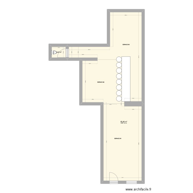 Sherry Butt - Derogation PMR. Plan de 2 pièces et 67 m2