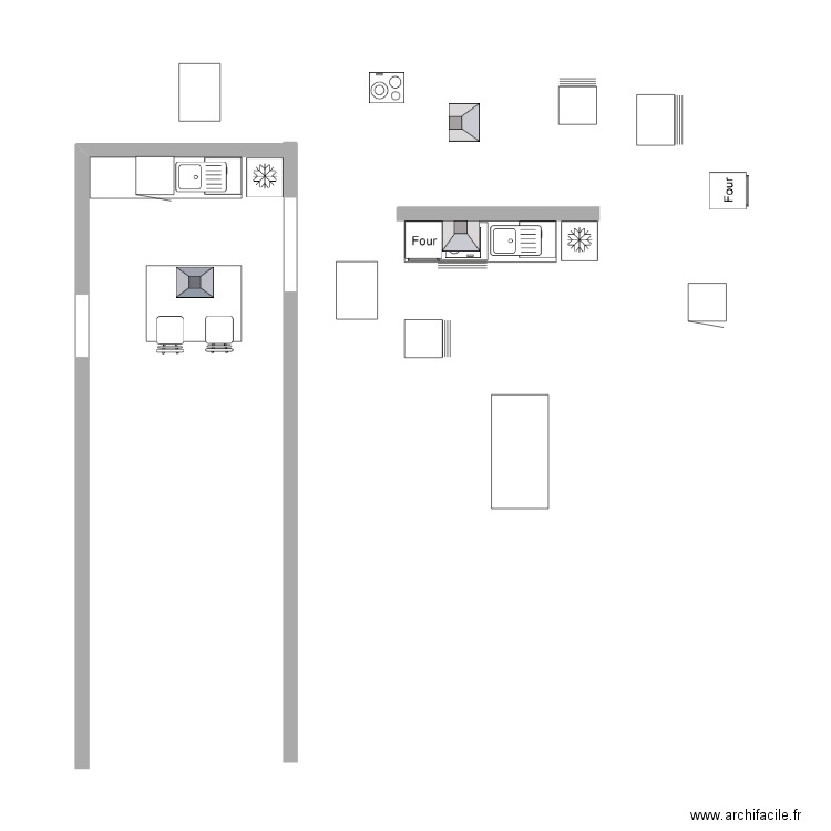 cuisine. Plan de 0 pièce et 0 m2