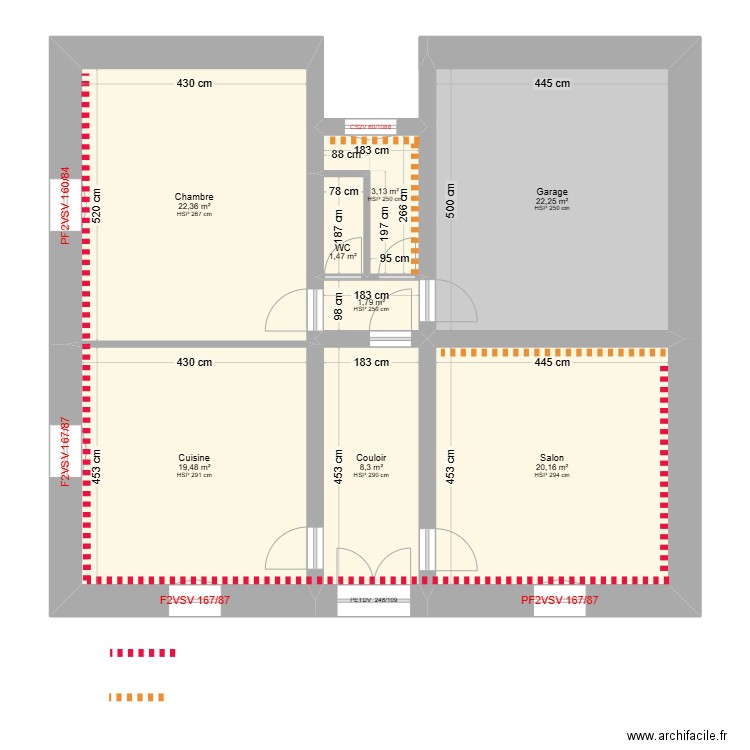 BOUYSSIERE MARTINE. Plan de 8 pièces et 99 m2