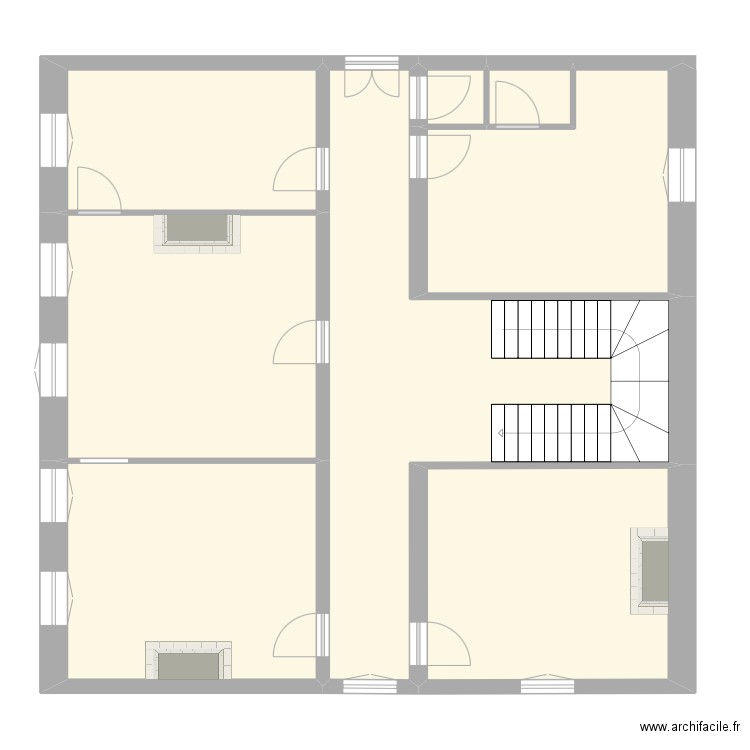 alisson 1° etage. Plan de 8 pièces et 118 m2