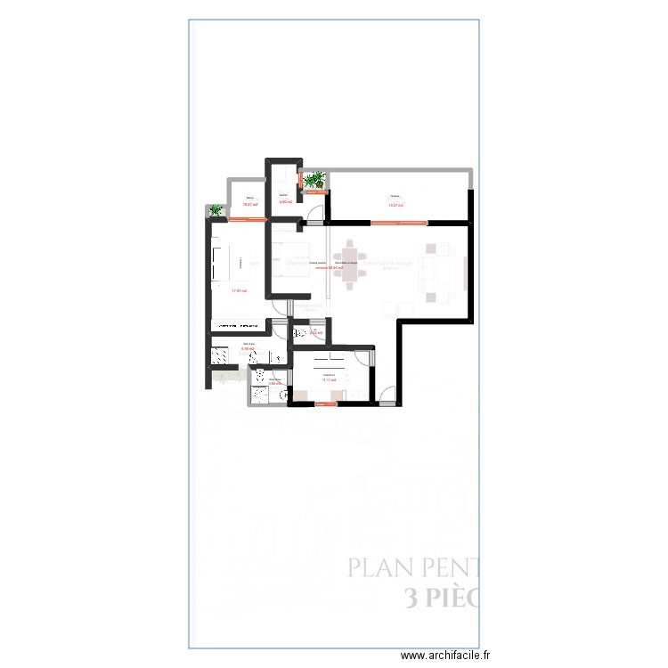 Plan Abidjan 2. Plan de 0 pièce et 0 m2