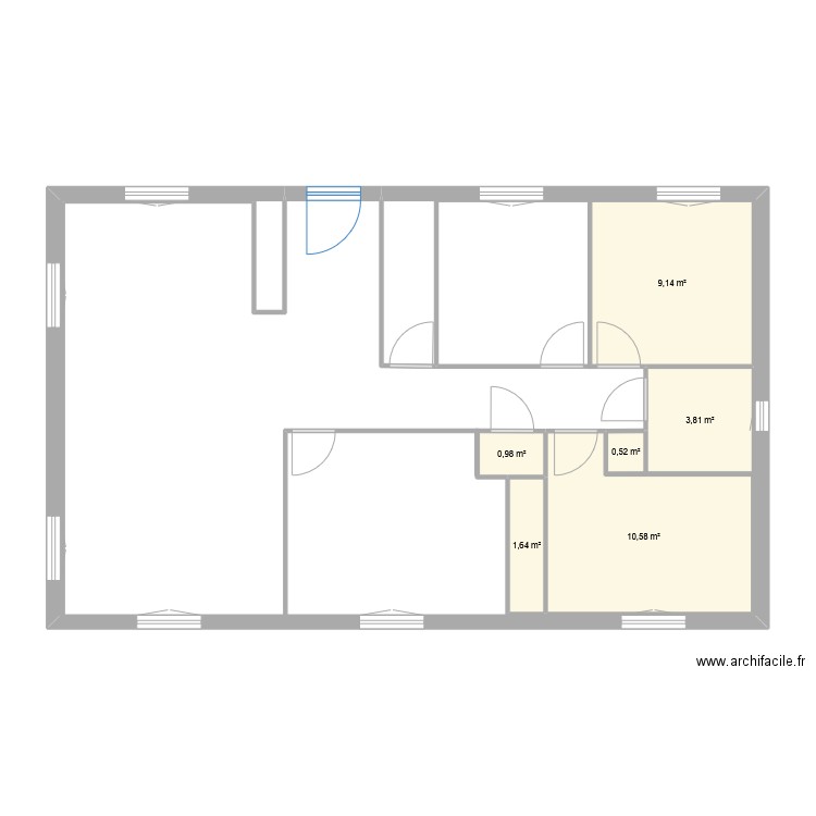 Maison_Asni. Plan de 6 pièces et 27 m2