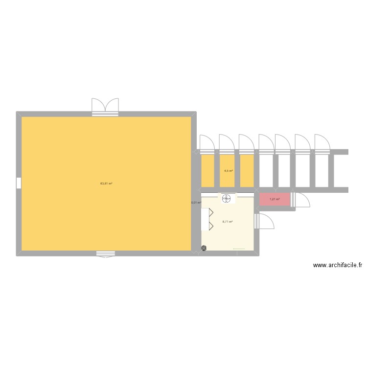 centre equestre plan. Plan de 5 pièces et 78 m2