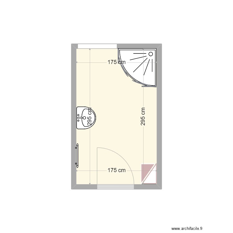 Etat-Actuel_Egizii. Plan de 1 pièce et 5 m2