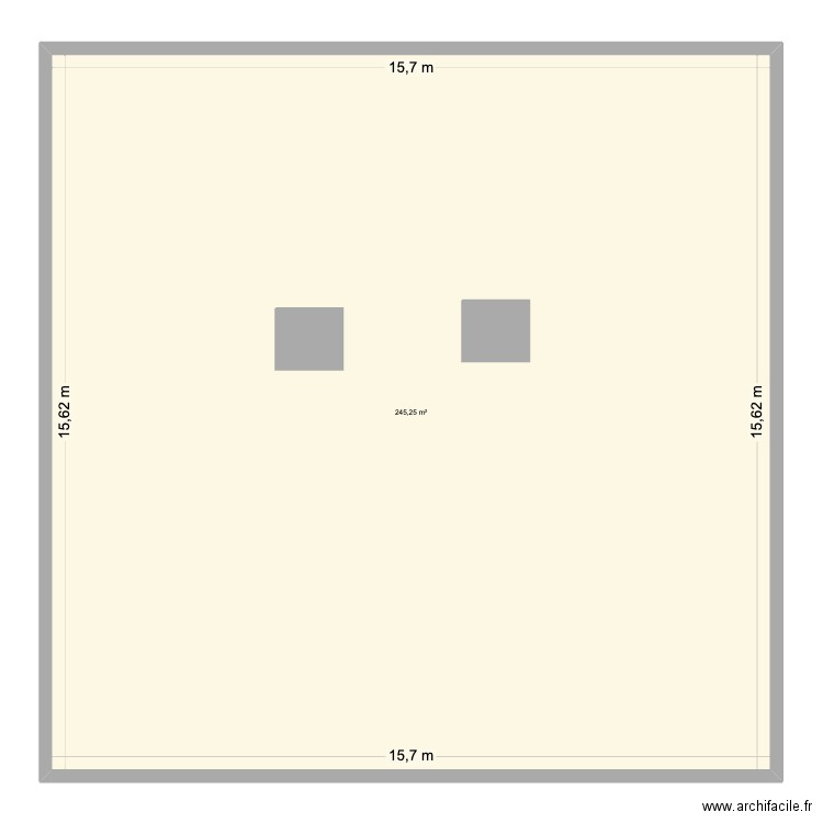 plénière radisson. Plan de 1 pièce et 245 m2