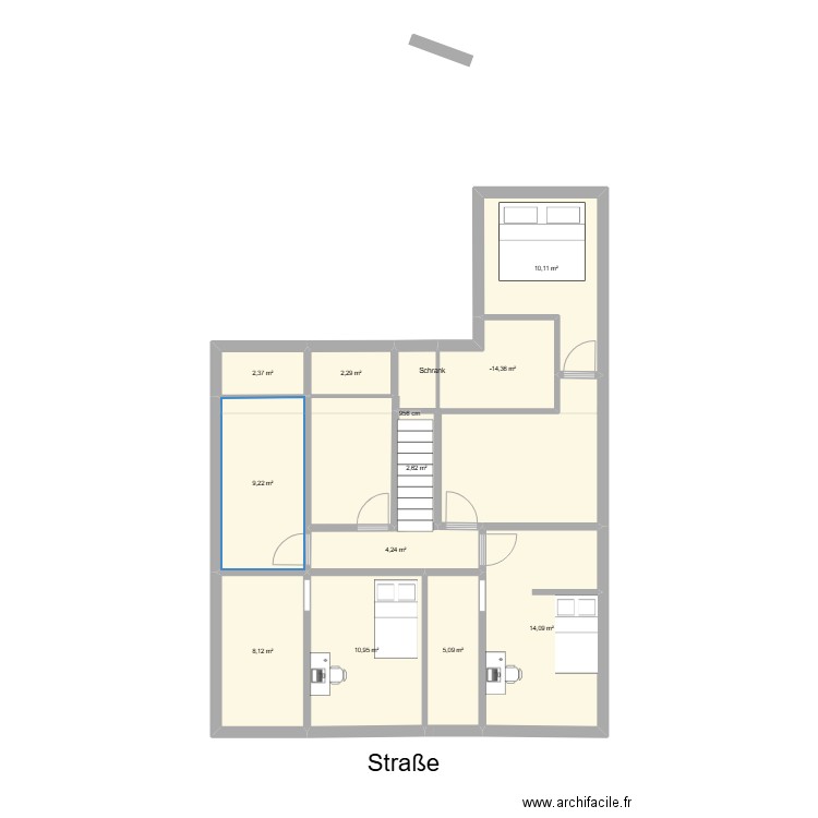 Ihringen OG - V2. Plan de 11 pièces et 75 m2