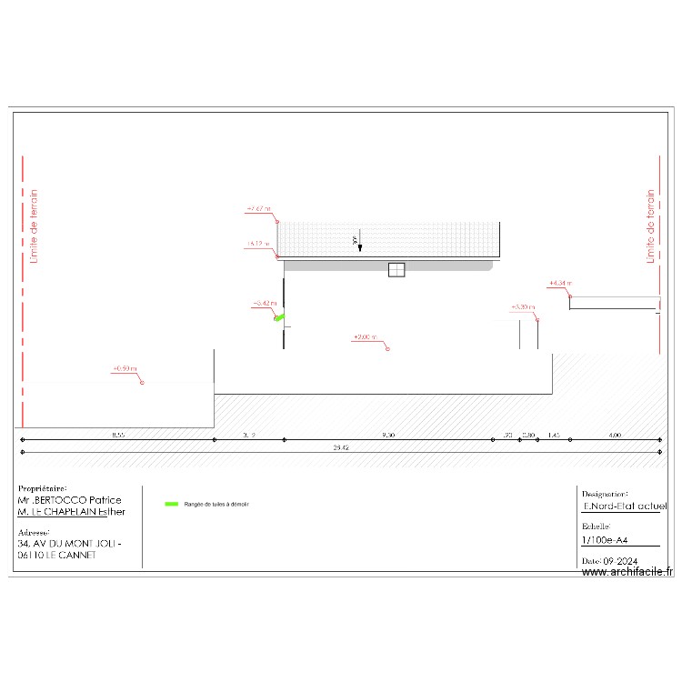 PCMI-5-NORD-PROJET. Plan de 0 pièce et 0 m2