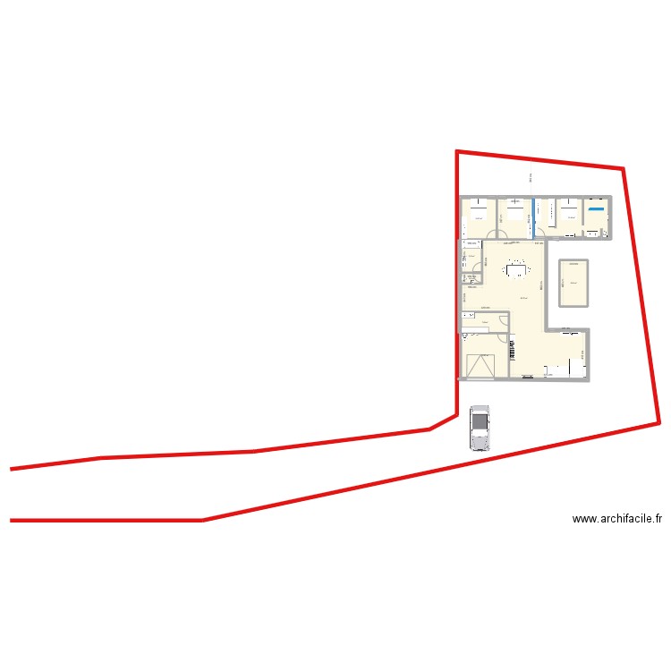 ANIANE v3. Plan de 8 pièces et 155 m2