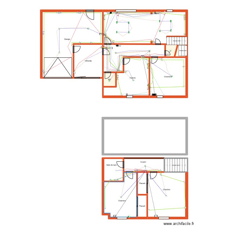 Jeron. Plan de 17 pièces et 183 m2