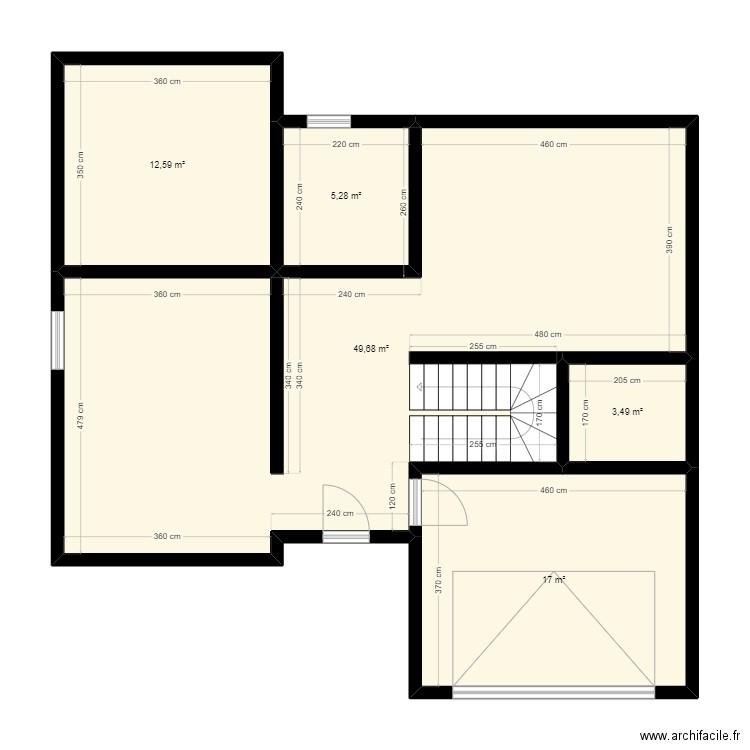 vite fait 2. Plan de 5 pièces et 88 m2