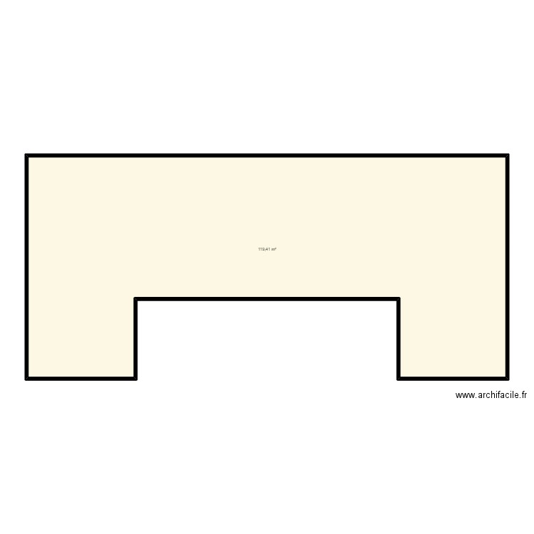 bregnier. Plan de 1 pièce et 119 m2