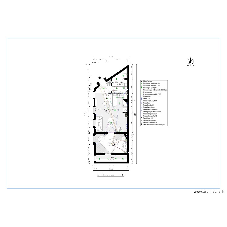 plan elec peony. Plan de 0 pièce et 0 m2