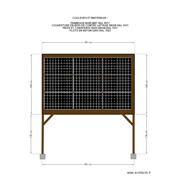 MAITRE OLIVIER PLAN DE FACADE. Plan de 1 pièce et 19 m2