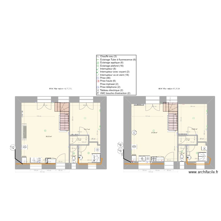 La blunais. Plan de 18 pièces et 181 m2