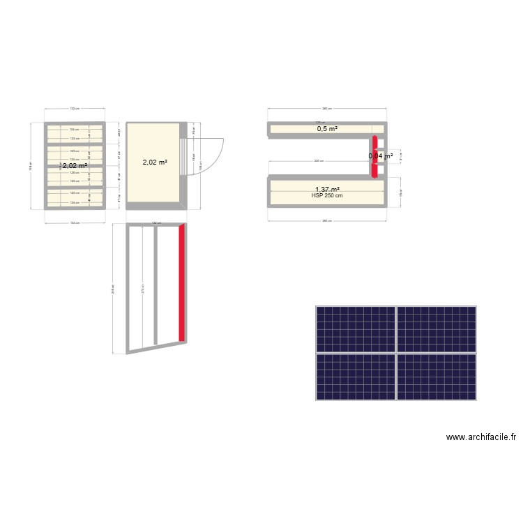 ABRIS 1. Plan de 5 pièces et 6 m2