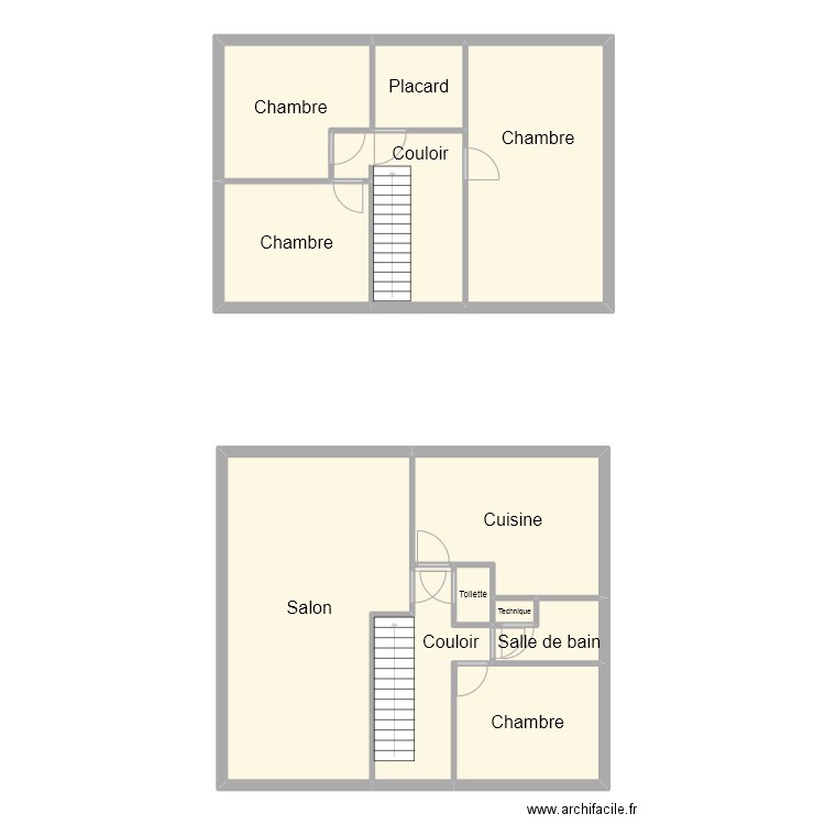 Maison. Plan de 12 pièces et 133 m2