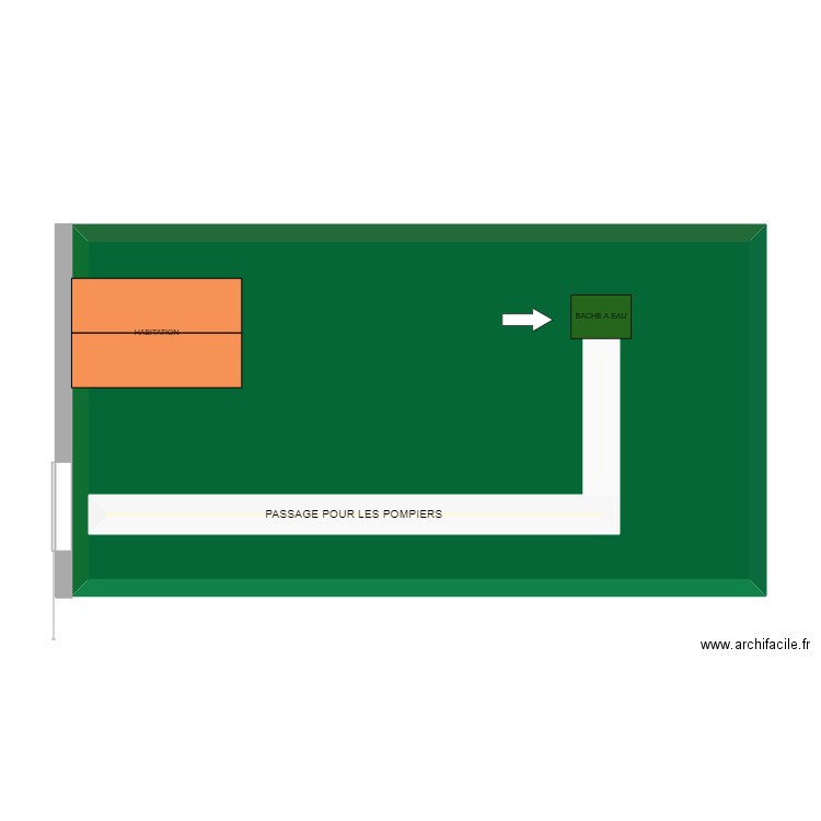 PLAND URBASISME. Plan de 3 pièces et 57 m2