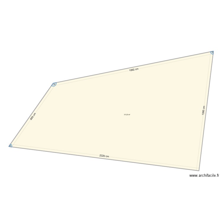 plan g. Plan de 1 pièce et 213 m2