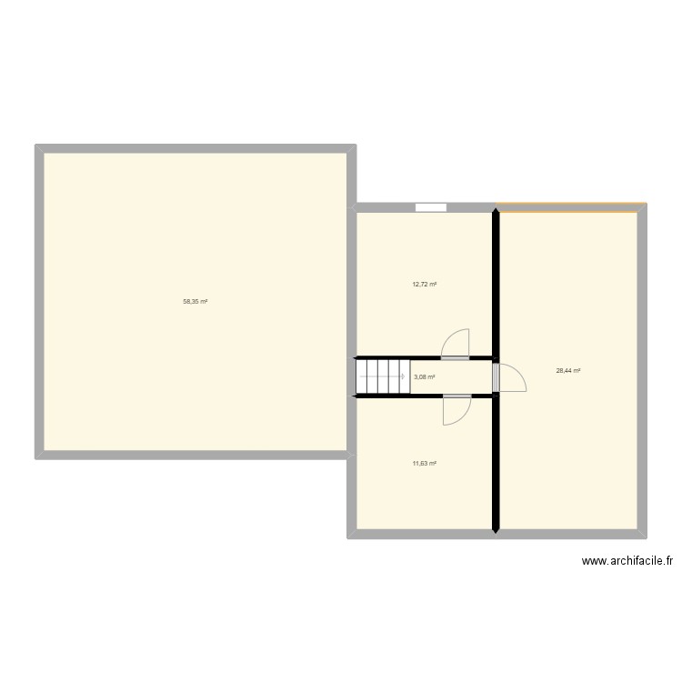 plan 22. Plan de 5 pièces et 114 m2