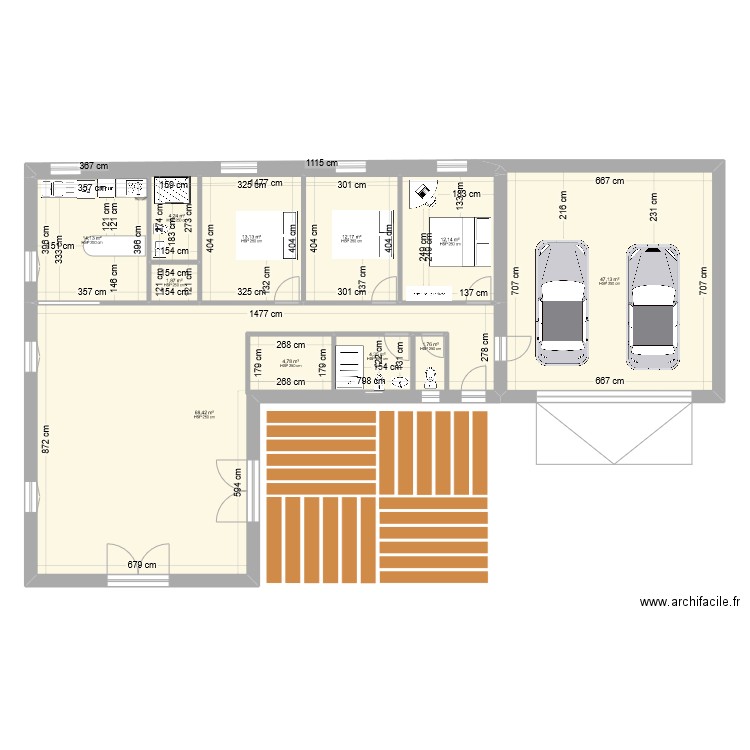 notre maison 2025. Plan de 11 pièces et 197 m2