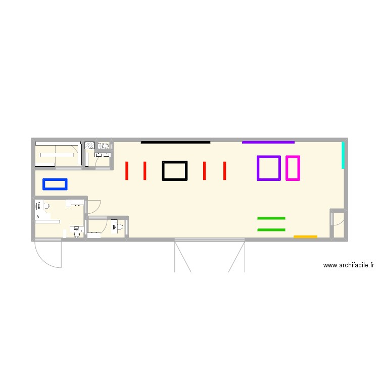 gge simonet. Plan de 11 pièces et 27 m2