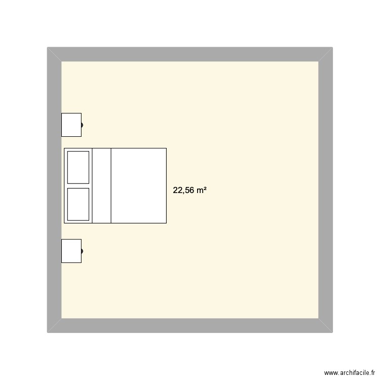 Parents Room. Plan de 1 pièce et 23 m2