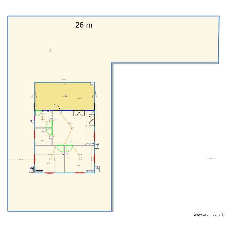 MAISON denise 2025  electricite. Plan de 7 pièces et 501 m2