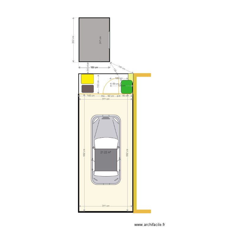 carport-St-Gilles-4-512. Plan de 1 pièce et 21 m2