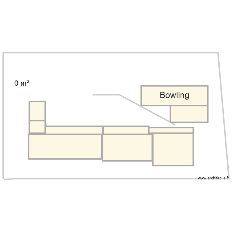 School projet final Anglais. Plan de 11 pièces et 771 m2