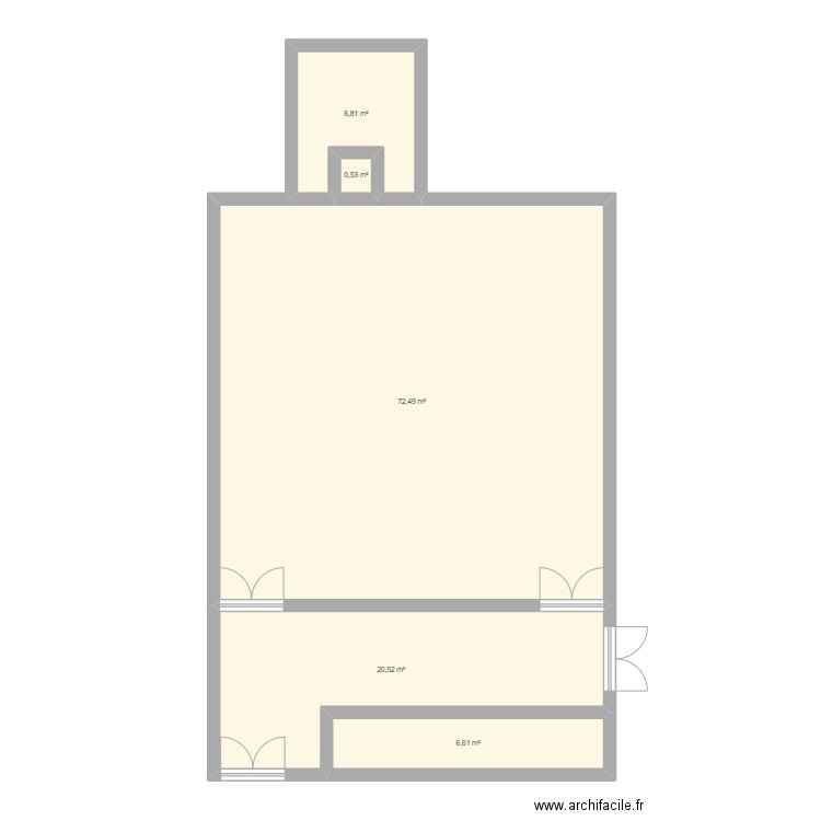 exp. Plan de 5 pièces et 107 m2