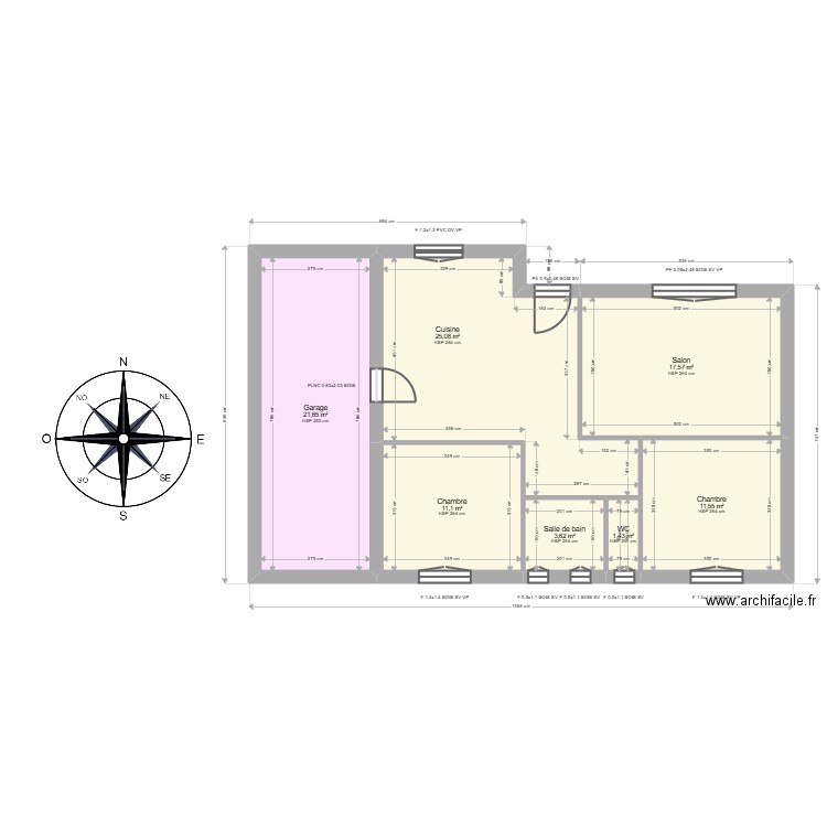 ML24018611 BOUNOU . Plan de 7 pièces et 92 m2