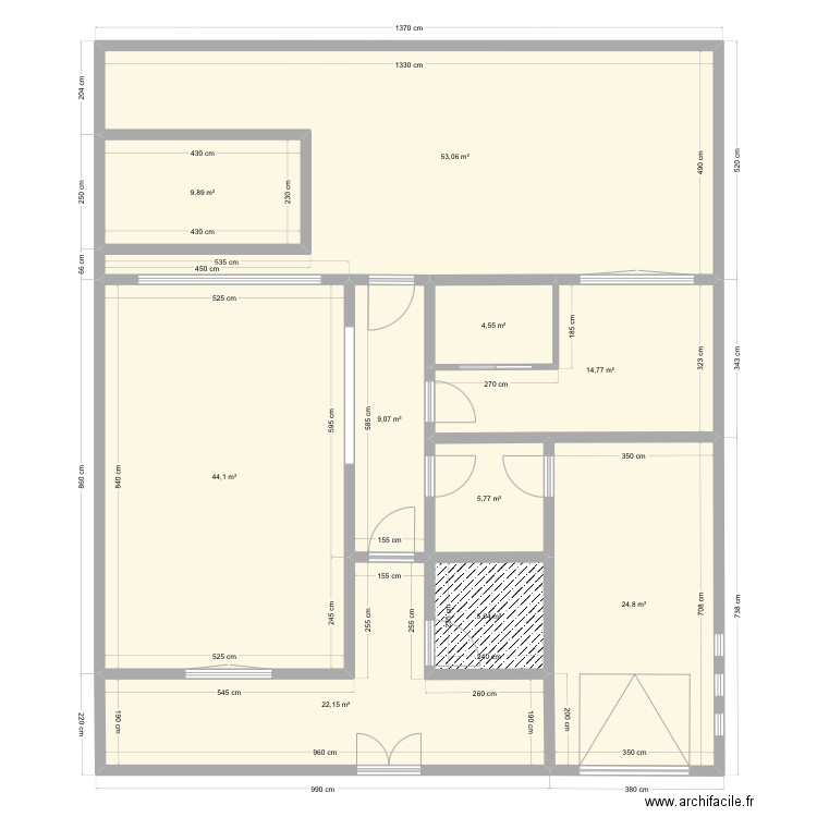 Plan Rdc Maison Silveria. Plan de 10 pièces et 194 m2