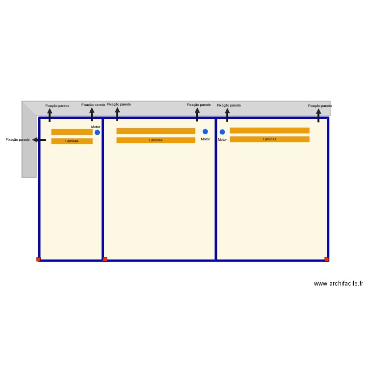 domes lake . Plan de 3 pièces et 48 m2