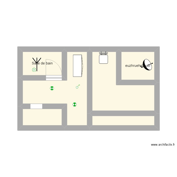 maison. Plan de 6 pièces et 20 m2