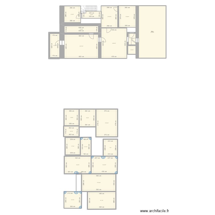 maison. Plan de 23 pièces et 275 m2