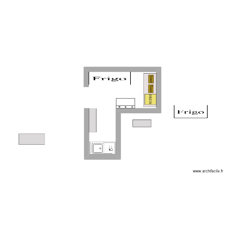 cuisine ROOSTER 4. Plan de 0 pièce et 0 m2